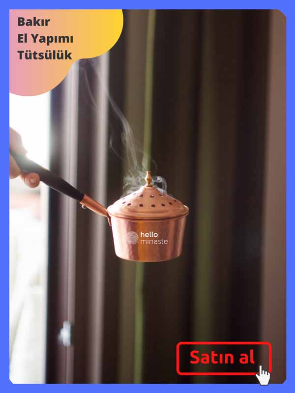 Tütsü Kullanımı Nasıl Olmalı? Tütsü Nasıl Kullanılır? 4 bakır el yapımı tütsülük