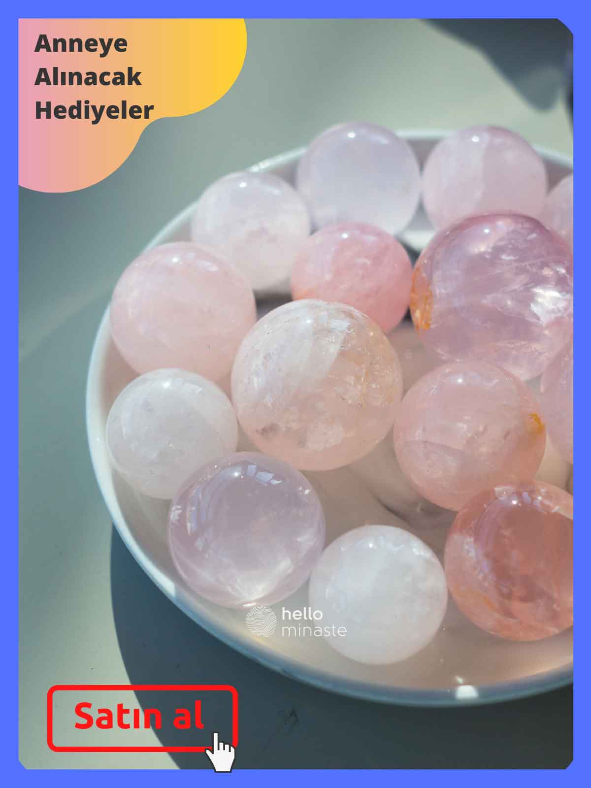 Anneler Günü Kutlama Mesajları 2024 ♥ 7 anneye alınabilecek hediyeler pembe kuvars
