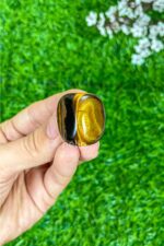 Kaplan Gözü Taşı (Tiger Eye) Doğal Çakra Taşı